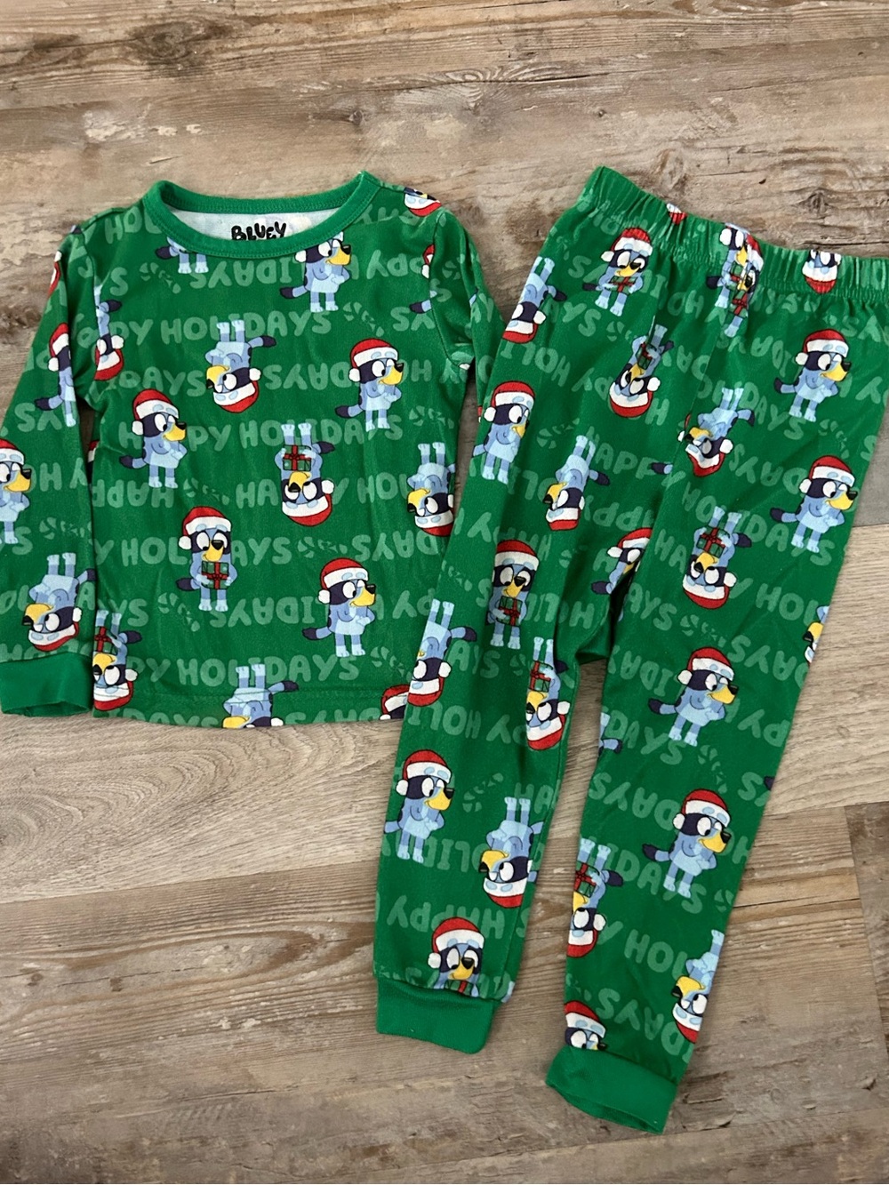 Bluey Christmas toddler pajamas
